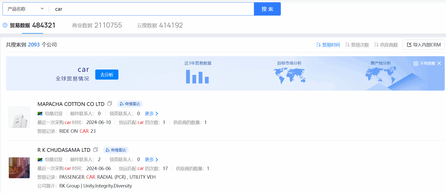 坦桑尼亚海关数据,海关数据,Ebpay海关数据