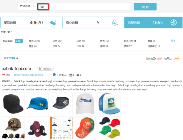 帽子数据,外贸客户,Ebpay贸易